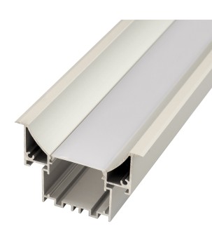 FULLWAT - ECOXM-SPOT1E-2D. Aluminum profile  for recessed mounting. Anodized.  2000mm