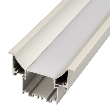 FULLWAT - ECOXM-SPOT1E-2D. Aluminum profile  for recessed mounting. Anodized.  2000mm