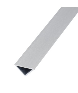 FULLWAT - ECOXM-TRR-2D. Aluminum profile  for flat plate mounting. Anodized. triangular shape. 2000mm