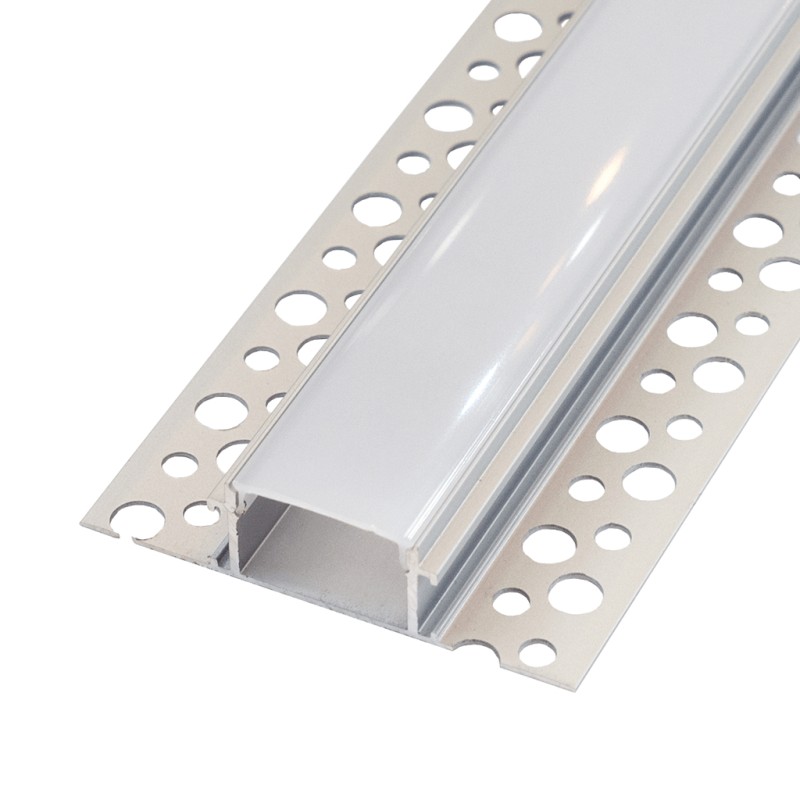 FULLWAT - ECOXM-WALL10-2D. Aluminum profile  for recessed mounting. Anodized.  2000mm