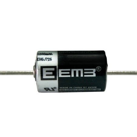 EEMB - ER14250-AX. Pila de litio cilíndrica de Li-SOCl2. Modelo ER14250. 3,6Vdc / 1,100Ah