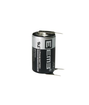 EEMB - ER14250-VB.Bateria de lítio cilíndrica de Li-SOCl2. Modelo ER14250. 3,6Vdc / 1,100Ah
