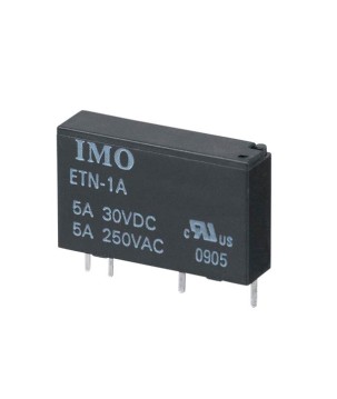 IMO - ETN-1AN1-SL-12VDC. Relé de tipo Señal 12Vdc. 1 contacto normalmente abierto (5A)