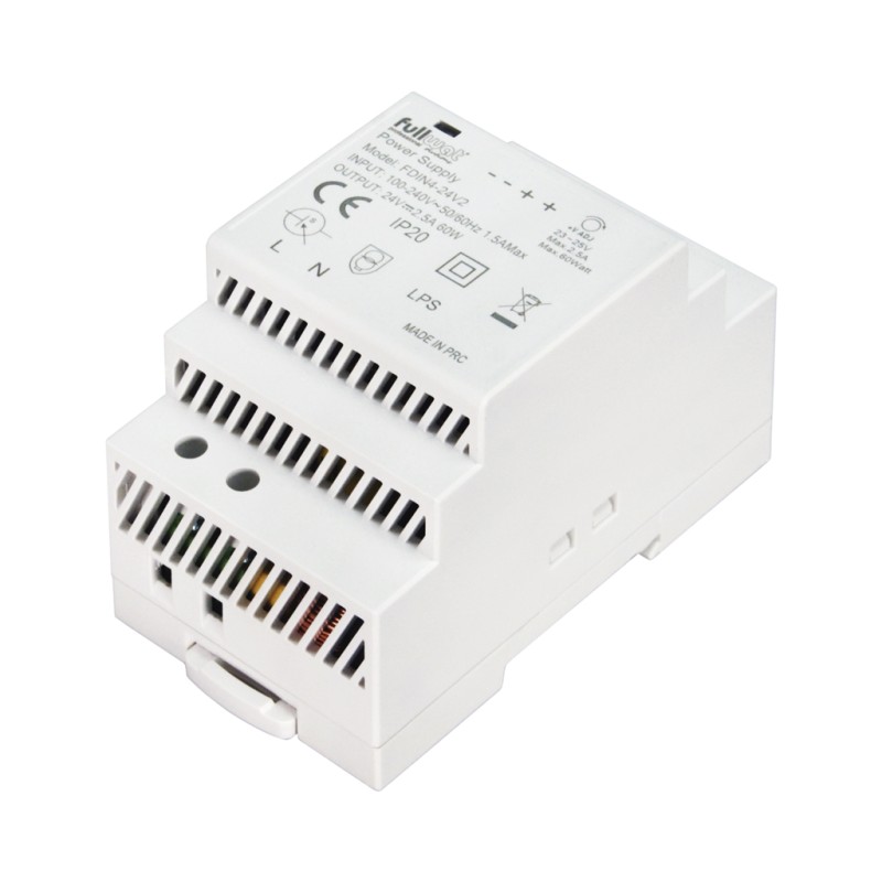 FULLWAT - FDIN4-12V2. 54W switching power supply, 100 ~ 240 Vac - 12Vdc / 4,5A