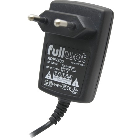 FULLWAT -  FU-ADPV400-9.  Fonte de alimentação AC/DC da 5W.  9 Vdc / 0,6A