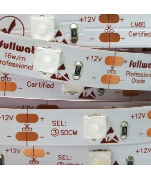 FULLWAT - FU-BLF-5060-BF-L160. Professional LED strip. 6000K  - Cool white - 12Vdc - 1600 Lm/m - IP20