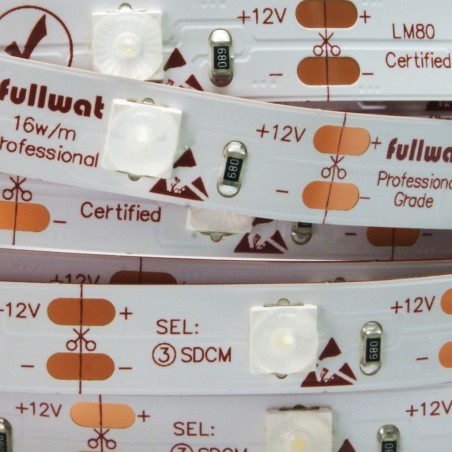 FULLWAT - FU-BLF-5060-BF-L160. LED-Streifen  beschilderung. 6000K - Kaltweiß - 12Vdc - 1600 Lm/m - IP20