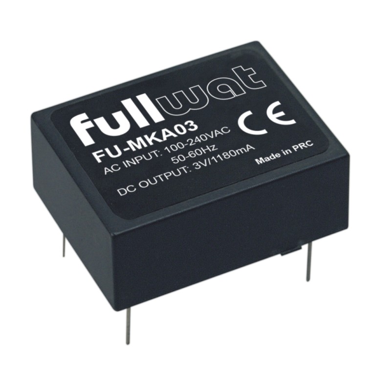 FULLWAT - FU-MKA03. Source d'alimentation commuté de 4W. 100 ~ 240 Vac - 3,3Vdc / 1,18A
