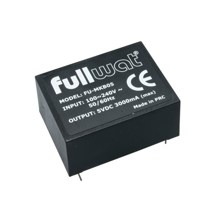 FULLWAT - FU-MKB05. Source d'alimentation commuté de 15W. 85 ~ 264  Vac - 5Vdc / 3A