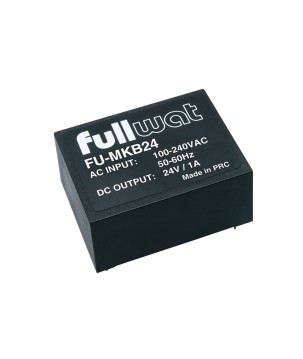 FULLWAT - FU-MKB24. 24W switching power supply, 85 ~ 264  Vac - 24Vdc / 1A