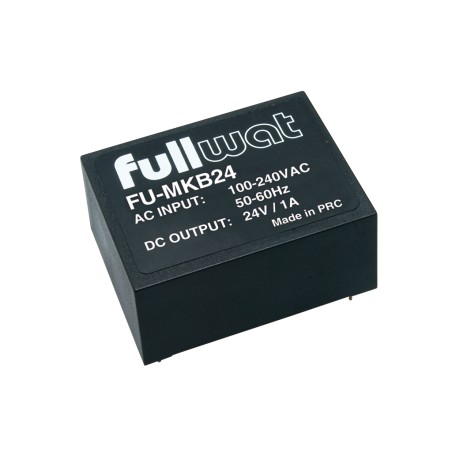 FULLWAT - FU-MKB24.  Alimentatore a commutazione 24W. 85 ~ 264  Vac - 24Vdc / 1A