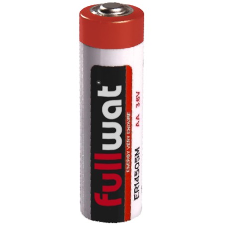 FULLWAT - FU-PL-ER14505M. Batteria al litio cilindrica di Li-SOCl2. Modello ER14505. 3,6Vdc / 2,200Ah