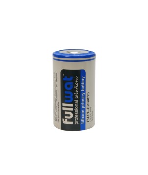 FULLWAT - FU-PL-ER34615. Pile de lithium cylindrique de Li-SOCl2. Modèle ER34615. 3,6Vdc / 19,000Ah