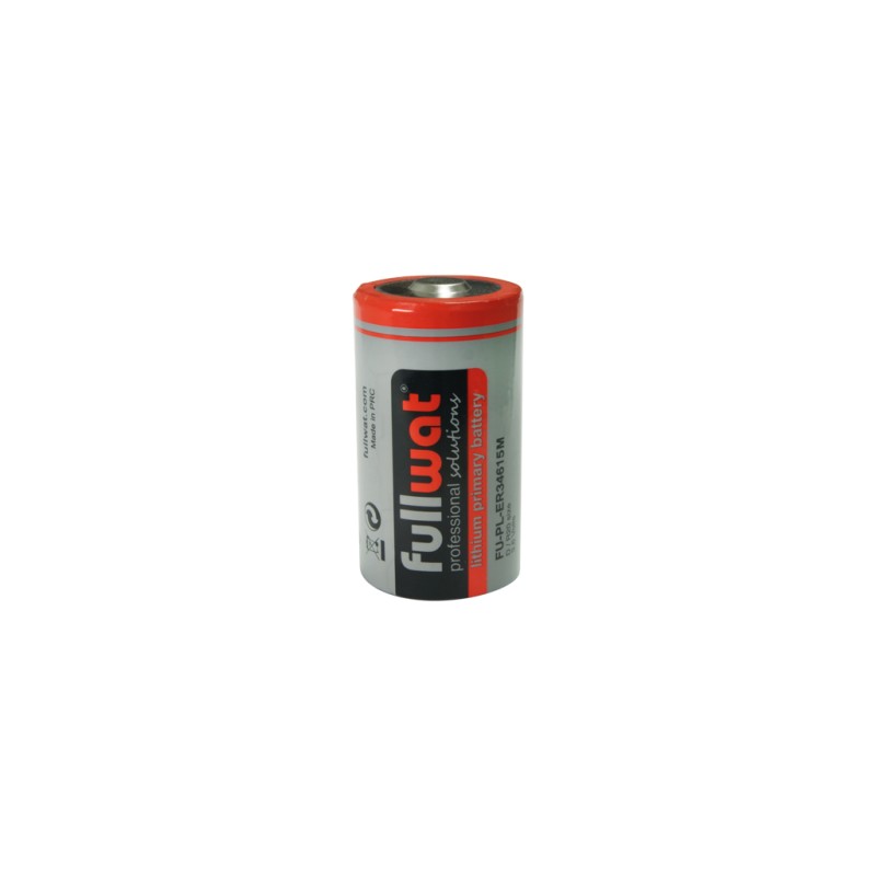 FULLWAT - FU-PL-ER34615M. cylindrical  Lithium battery of Li-SOCl2. Modell ER34615. 3,6Vdc / 14,000Ah