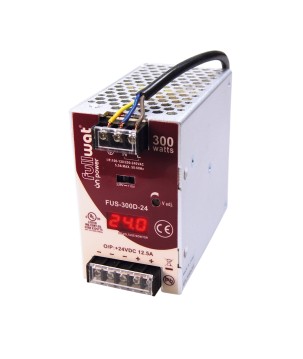 FULLWAT - FUS-300D-24. 300W switching power supply, 90 ~ 132 | 180 ~ 264  Vac - 24Vdc / 12,5A
