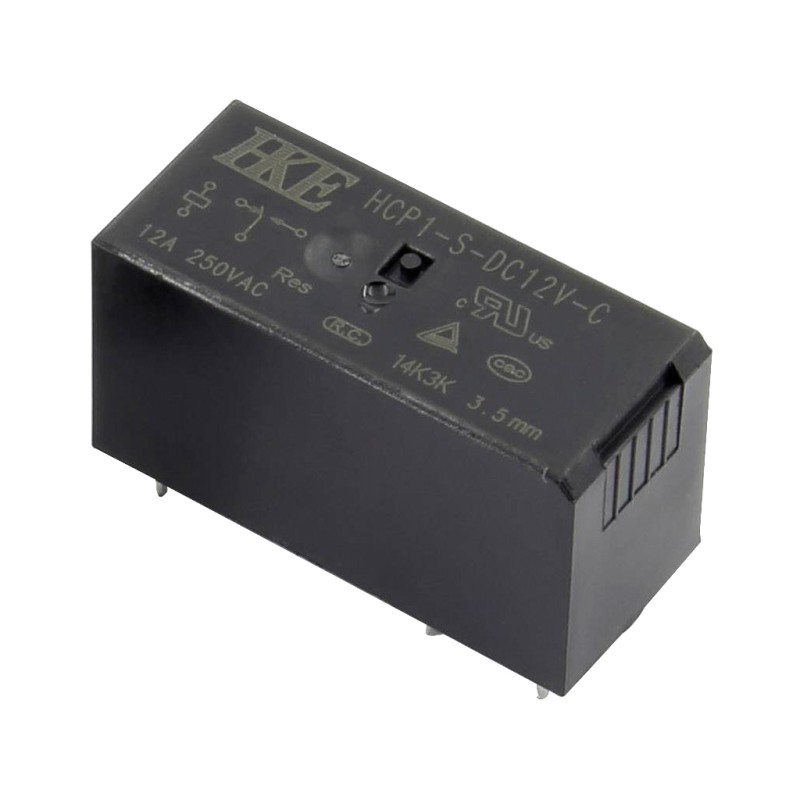 HKE - HCP1-S-DC24V-C. Relé de tipo Potencia 24Vdc. 1 contacto conmutado (12A)