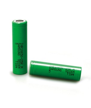 SAMSUNG - INR18650-25R.Rechargeable Battery cylindrical of Li-Ion. 3,7Vdc / 2,600Ah