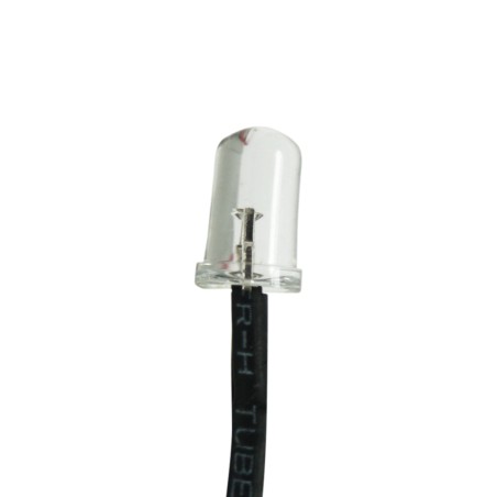 FULLWAT - LED5MC-12V-BC.  Warm white LED diode / 3000K "5 mm" package. 12Vdc / 0,020A