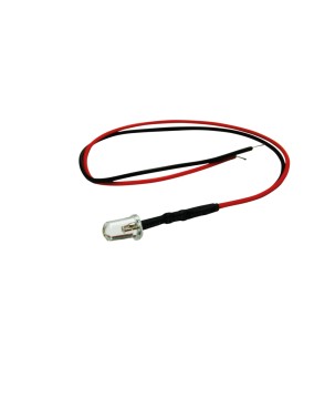 FULLWAT - LED5MC-12V-RO-IN. Diode LED Rouge type "5 mm". 12Vdc / 0,020A
