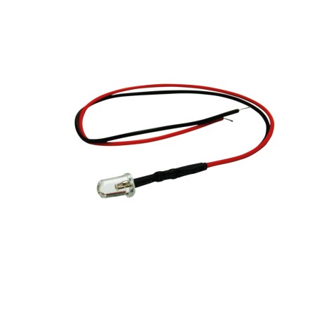 FULLWAT - LED5MC-12V-RO-IN.  Red LED diode "5 mm" package. 12Vdc / 0,020A