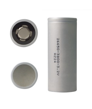 FULLWAT - LFP26650-38I.Rechargeable Battery cylindrical of Li-FePO4. 3,2Vdc / 3,8Ah