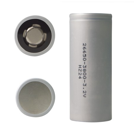 FULLWAT - LFP26650-38I. Batteria ricaricabile cilindrica  di Li-FePO4. 3,2Vdc / 3,8Ah