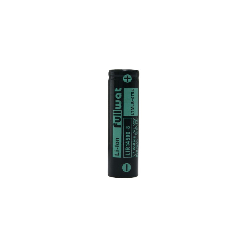 FULLWAT - LIR14500-8.  Wiederaufladbare Batterie zylindrisch  von Li-Ion. 3,7Vdc / 0,800Ah