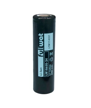 FULLWAT - LIR18650-34.Rechargeable Battery cylindrical of Li-Ion. 3,7Vdc / 3,400Ah
