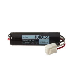 FULLWAT - LIR18650-34-CI. Bateria recarregável cilíndrica de Li-Ion. 3,7Vdc / 3,400Ah