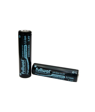 FULLWAT - LIR18650-34-CIT. Batteria ricaricabile cilindrica  di Li-Ion. 3,7Vdc / 3,400Ah