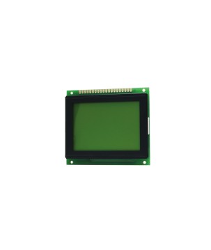 TOPWAY - LM12864TBC. Single color chart LCD display. 128 x 64. 5Vdc. Yellow / Green background / Gray color character.