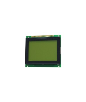 TOPWAY - LM12864TBY-1. Ecrã LCD Gráfico monocromo 128 x 64. 5Vdc . Fundo Amarelo / Verde / Carácter Cinzento