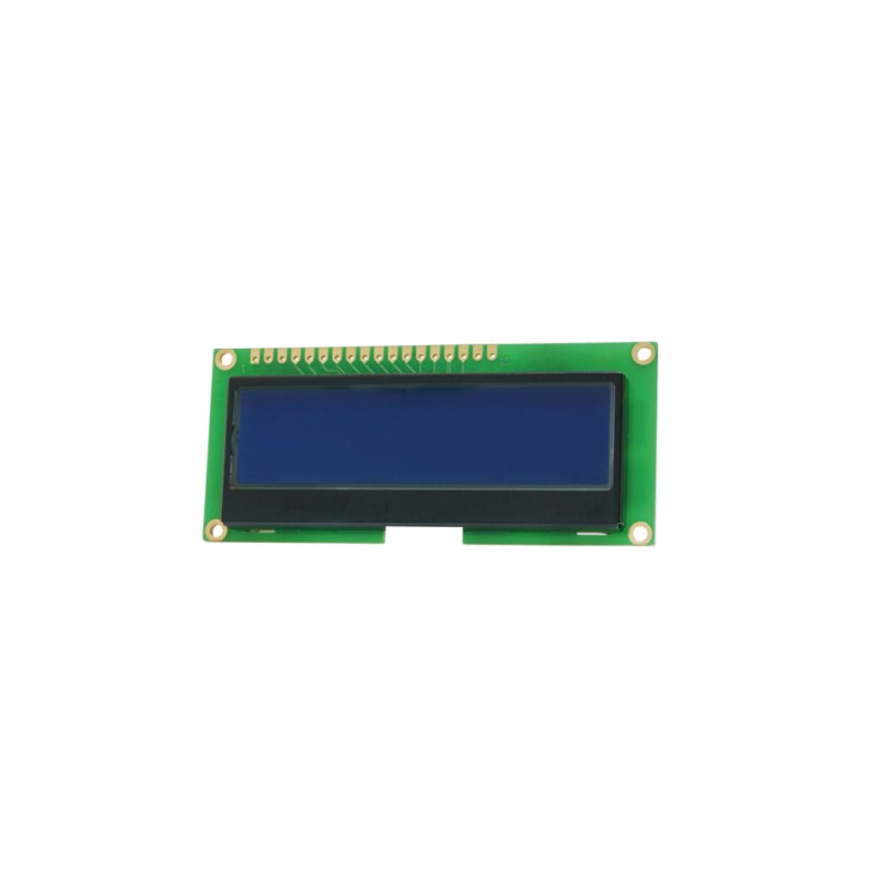 TOPWAY - LM13232AFW. Single color chart LCD display. 132 x 32. 3Vdc. Blue background / White color character.