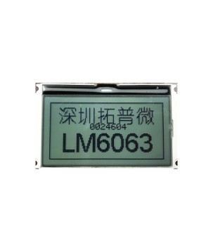 TOPWAY - LM6063ACW. Ecrã LCD Gráfico monocromo 128 x 64. 3Vdc . Fundo Branco / Carácter Preto