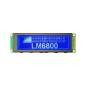 TOPWAY - LM6800AFW-5. Ecrã LCD Gráfico monocromo 256 x 64. 5Vdc . Fundo Azul / Carácter Branco