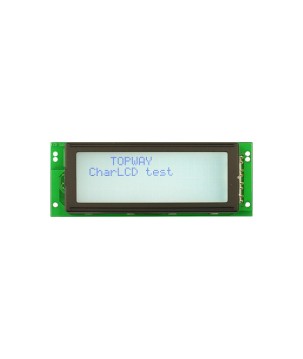 TOPWAY - LMB204CDC. Alphanumeric LCD display. 4 x 20. 3Vdc. White background / Gray color character.