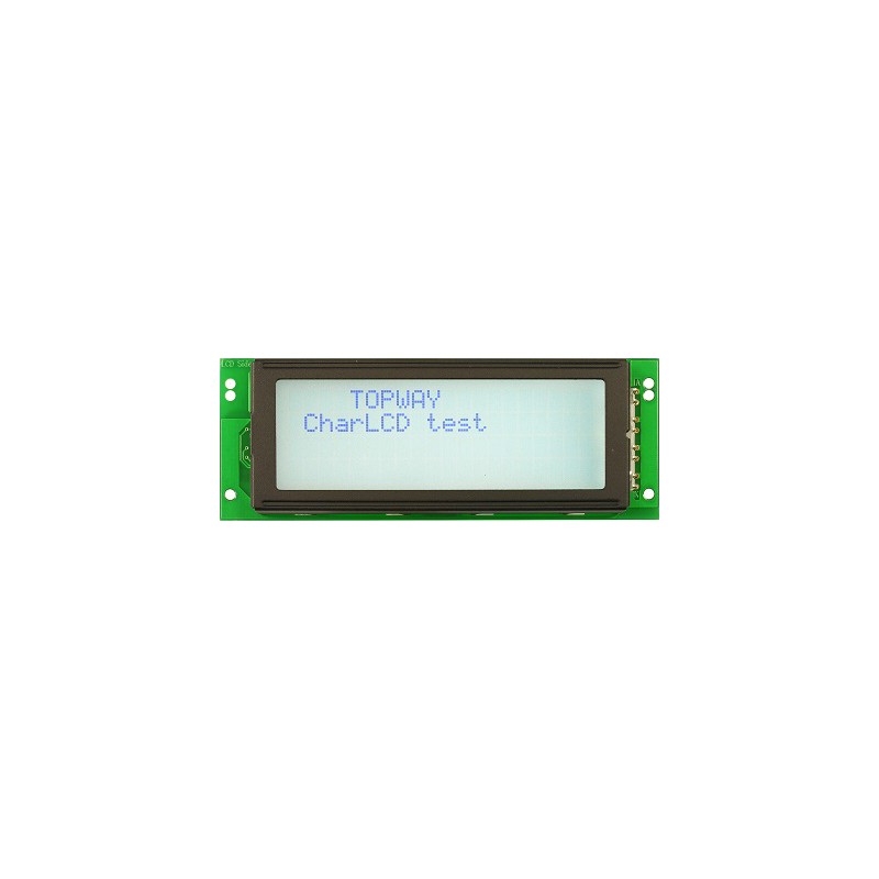 TOPWAY - LMB204CDC. LCD-Anzeige Alphanumerisch. 4 x 20. 3Vdc . Hintergrund Weiß / Zeichen Grau