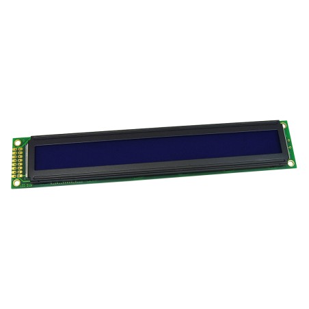 TOPWAY - LMB402CFC. Display LCD Alfanumérico. 2 x 40. 5Vdc. Fondo Azul / Carácter Blanco