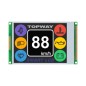 TOPWAY- No. Display LCD Grafico TFT a colori.  320 x 240. 5Vdc . Sfondo Bianco / Carattere RGB