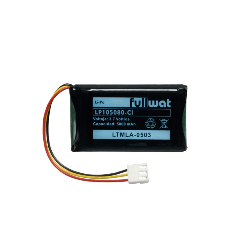 FULLWAT - LP105080-CI.  Wiederaufladbare Batterie prismatik  von Li-Po. 3,7Vdc / 5Ah