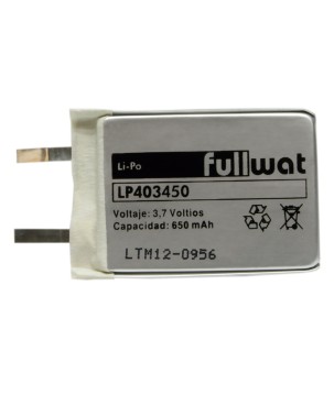 FULLWAT - LP403450. Batería recargable prismática de Li-Po. 3,7Vdc / 0,650Ah