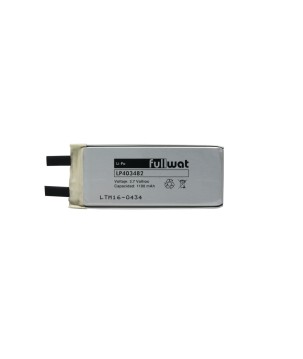 FULLWAT - LP403482. Batterie rechargeable prismatique de Li-Po. 3,7Vdc / 1,200Ah