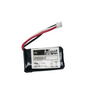 FULLWAT - LP502030-CI. Bateria recarregável prismática de Li-Po. 3,7Vdc / 0,25Ah