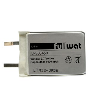 FULLWAT - LP803450. Bateria recarregável prismática de Li-Po. 3,7Vdc / 1,400Ah