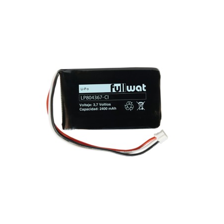 FULLWAT - LP804367-CI. Batterie rechargeable prismatique de Li-Po. 3,7Vdc / 2,400Ah