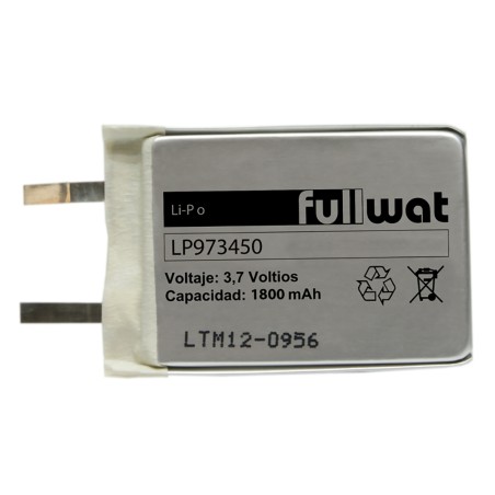 FULLWAT - LP973450. Batería recargable prismática de Li-Po. 3,7Vdc / 1,800Ah