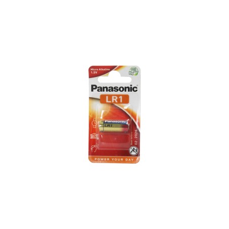 PANASONIC - LR01P-NE. Cylindrical shape alkaline battery /  N | R01. 1,5Vdc