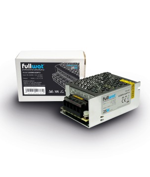 FULLWAT - LUXOR-025P15. Source d'alimentation commuté de 25W. 90 ~ 264 Vac - 15Vdc / 1,7A