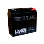 LIVEN - LV17-12. Lead Acid rechargeable battery. AGM-VRLA technology.  LV series. 12Vdc. / 17Ah 