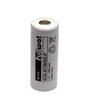 FULLWAT - N1200AEJF. Ni-Cd cylindrical rechargeable battery. 4/5A model . 1,2Vdc / 1,200Ah